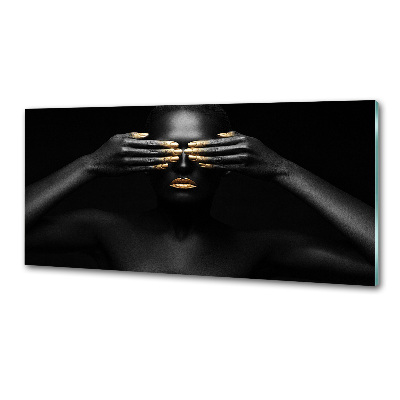 Kitchen splashback A woman in black