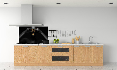 Kitchen splashback A woman in black