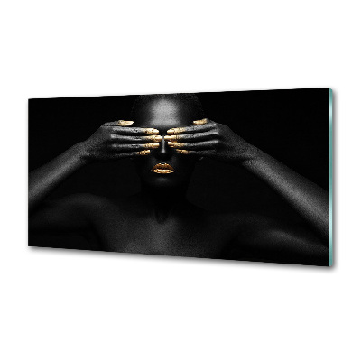 Kitchen splashback A woman in black