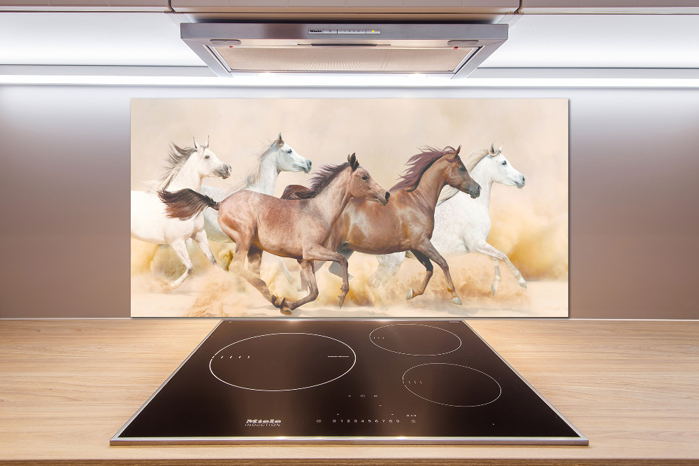 Cooker splashback Horses at gallop