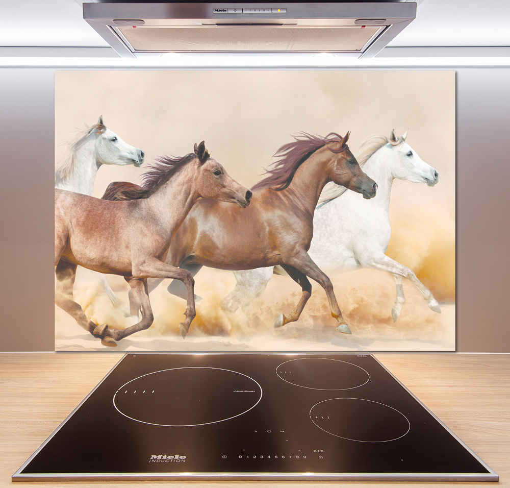 Cooker splashback Horses at gallop