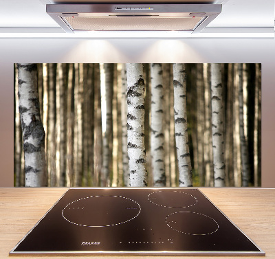 Cooker splashback Birch