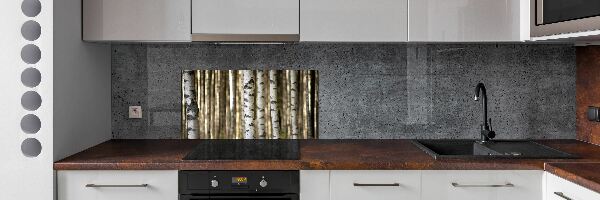 Cooker splashback Birch