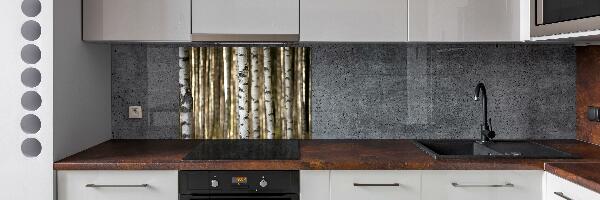 Cooker splashback Birch