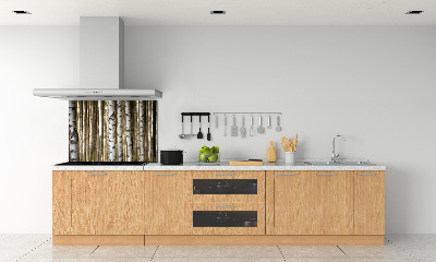 Cooker splashback Birch