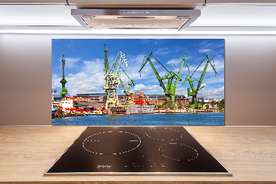 Cooker splashback Shipyard in Gdańsk