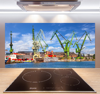 Cooker splashback Shipyard in Gdańsk