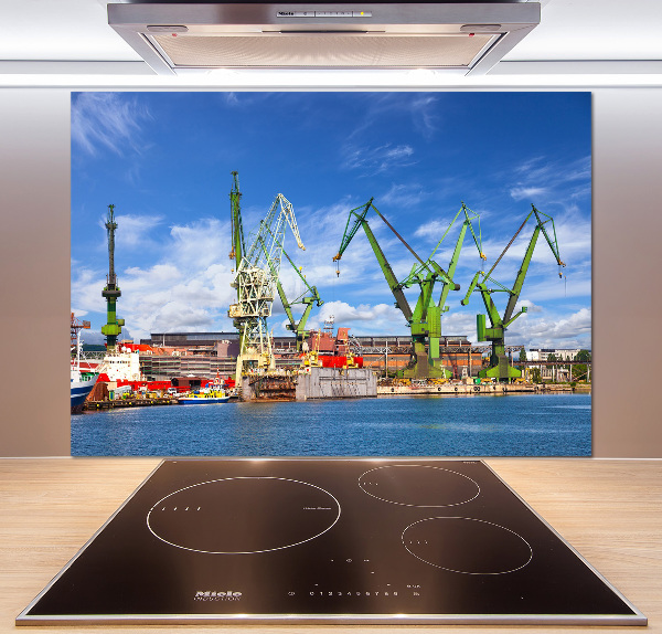 Cooker splashback Shipyard in Gdańsk