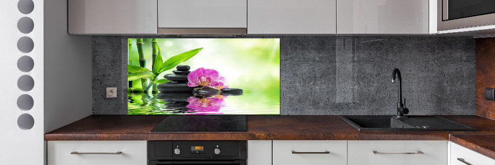 Kitchen splashback Orchid