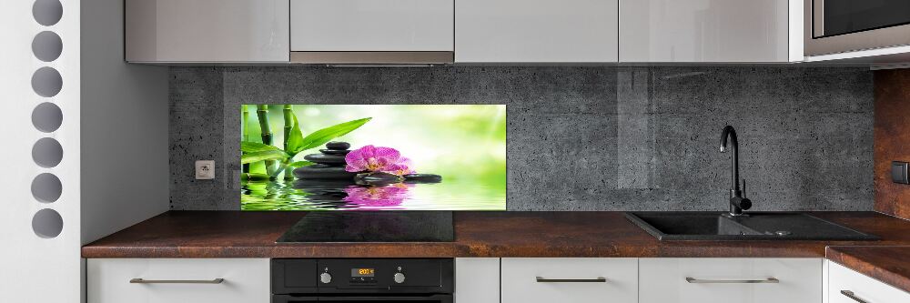 Kitchen splashback Orchid