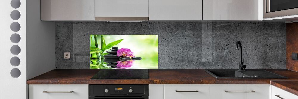 Kitchen splashback Orchid