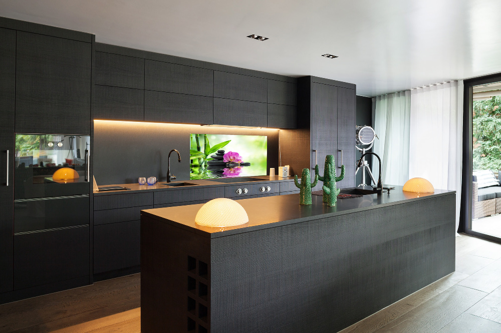 Kitchen splashback Orchid