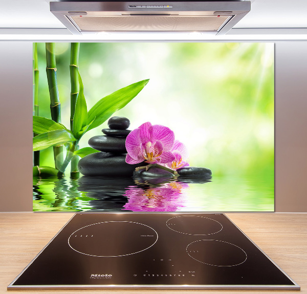 Kitchen splashback Orchid