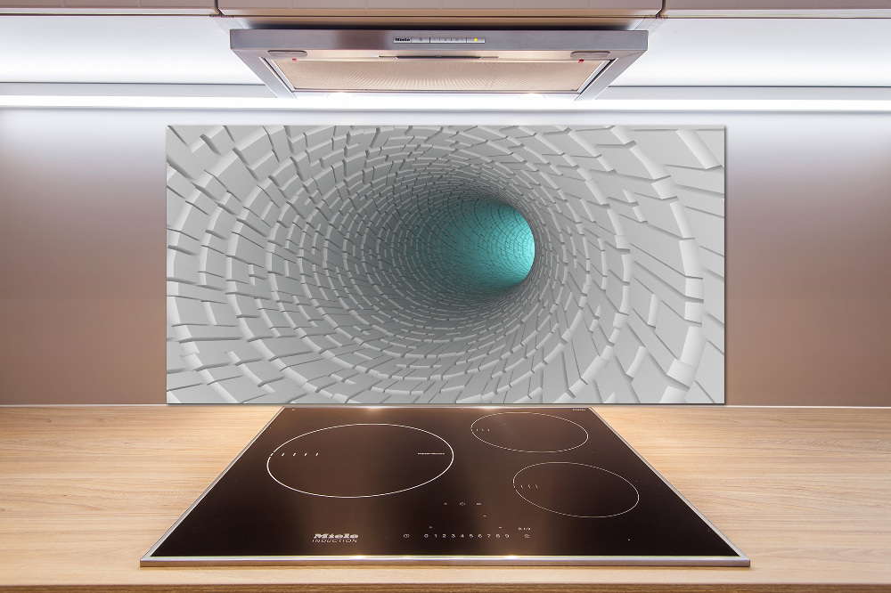 Cooker splashback 3D tunnel