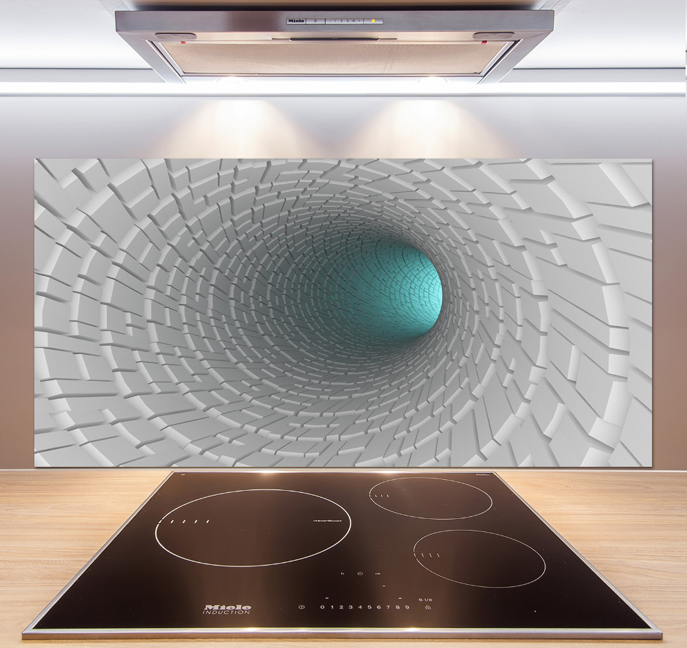 Cooker splashback 3D tunnel