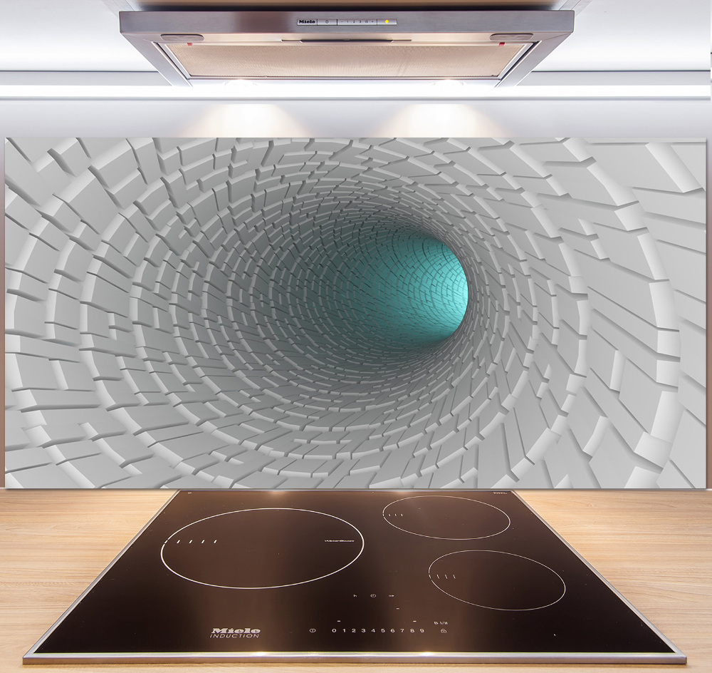 Cooker splashback 3D tunnel