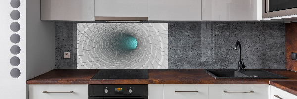 Cooker splashback 3D tunnel