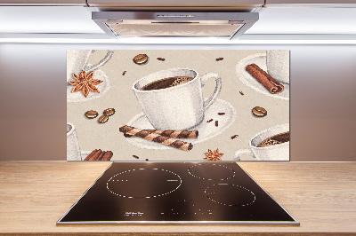 Cooker splashback Cup of coffee