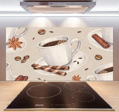 Cooker splashback Cup of coffee