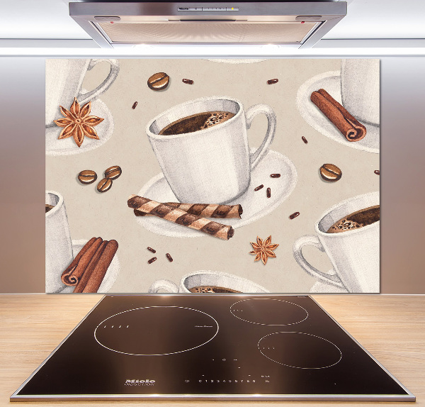 Cooker splashback Cup of coffee