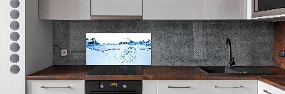 Cooker splashback Water