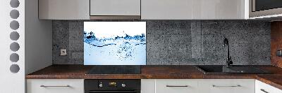 Cooker splashback Water