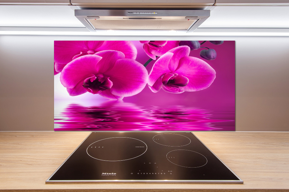 Kitchen splashback Orchid