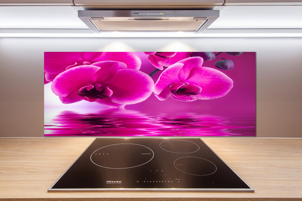 Kitchen splashback Orchid