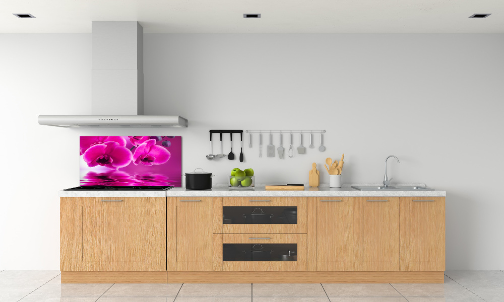 Kitchen splashback Orchid