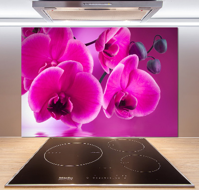 Kitchen splashback Orchid