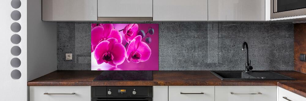 Kitchen splashback Orchid