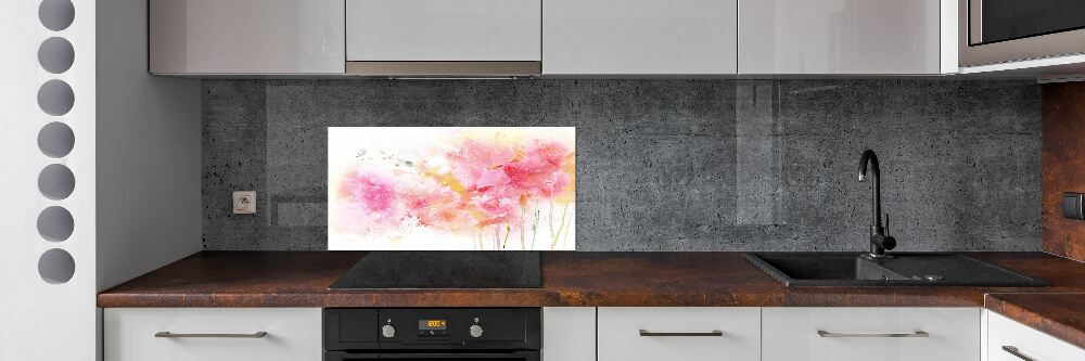 Cooker splashback Flowers