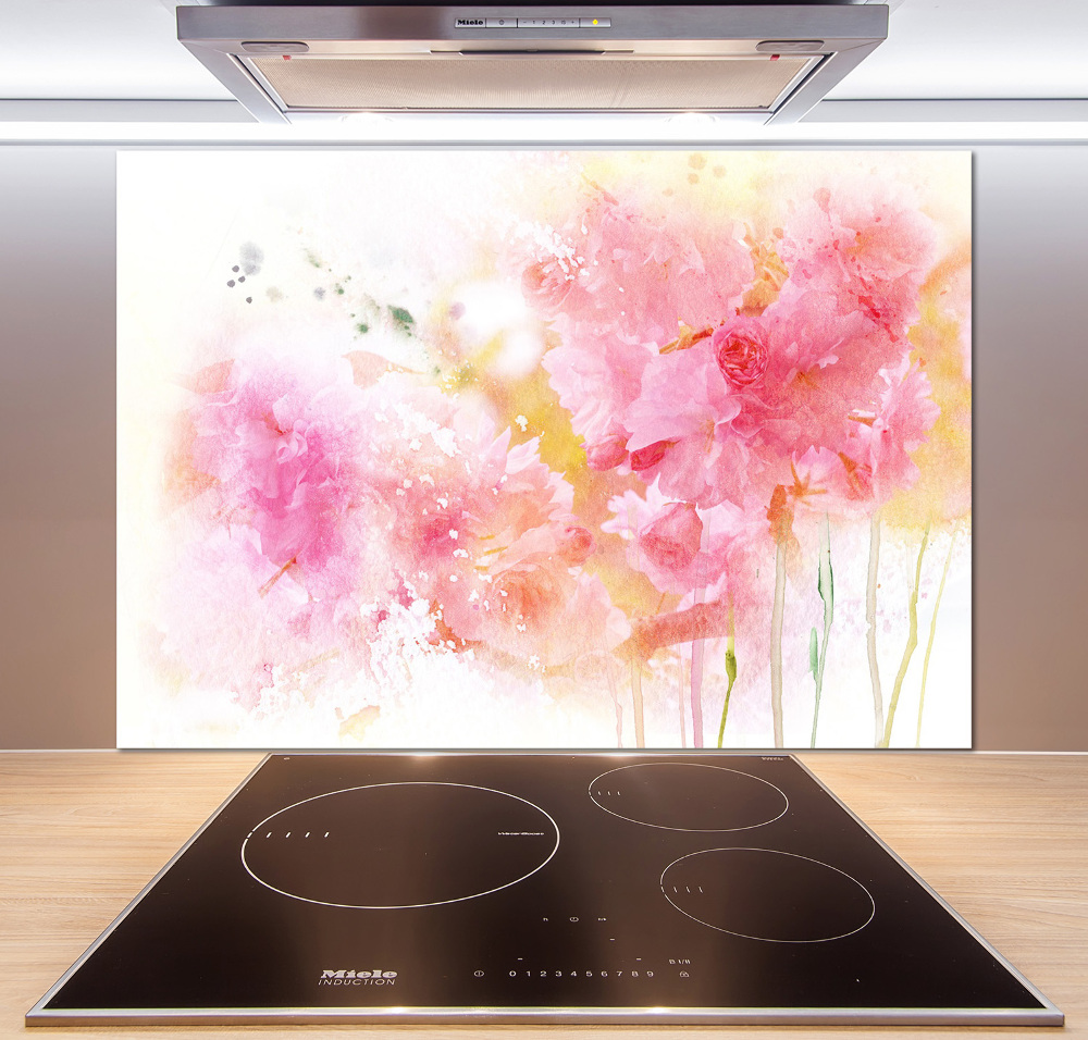 Cooker splashback Flowers