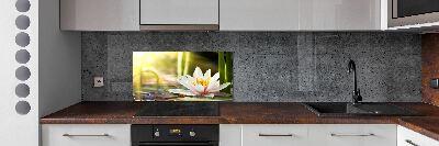 Kitchen wall panels water lily