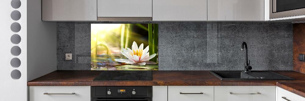 Kitchen wall panels water lily