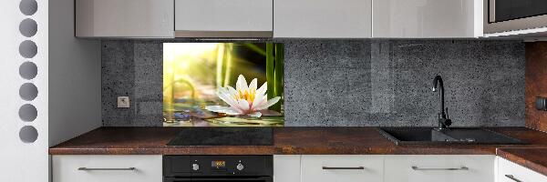 Kitchen wall panels water lily