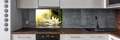 Kitchen wall panels water lily