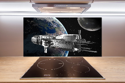 Kitchen splashback panel Spacecraft