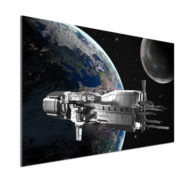 Kitchen splashback panel Spacecraft