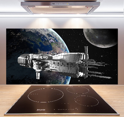 Kitchen splashback panel Spacecraft