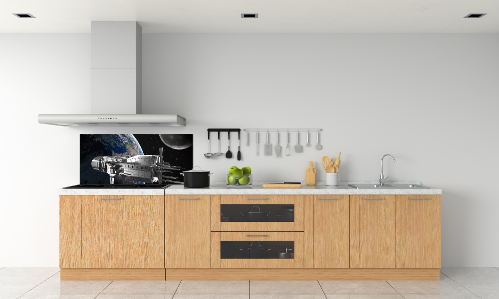 Kitchen splashback panel Spacecraft