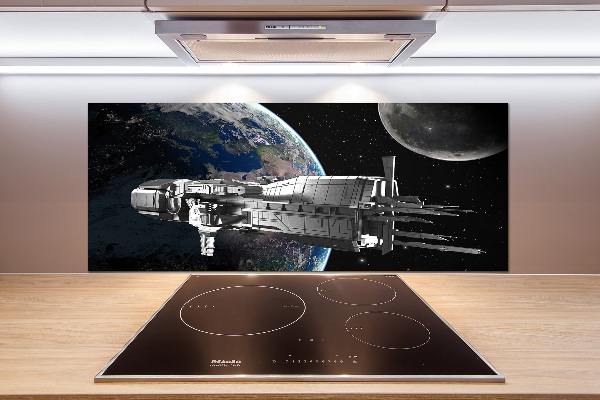 Kitchen splashback panel Spacecraft