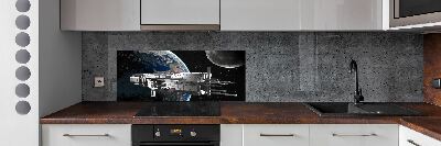 Kitchen splashback panel Spacecraft