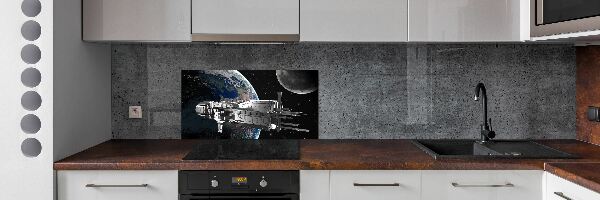 Kitchen splashback panel Spacecraft