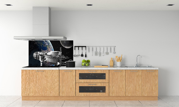 Kitchen splashback panel Spacecraft