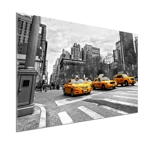 Cooker splashback New York taxis