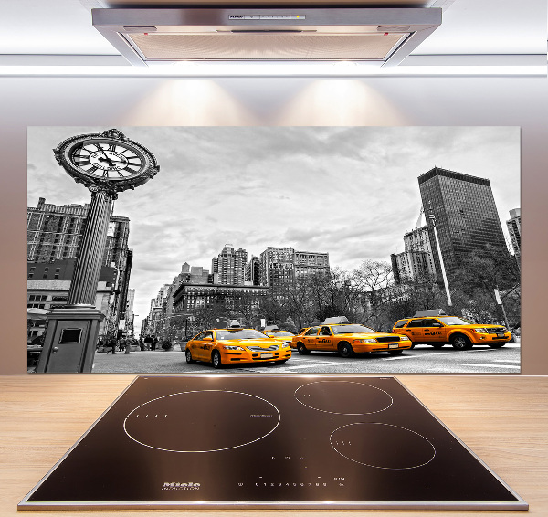 Cooker splashback New York taxis