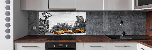 Cooker splashback New York taxis