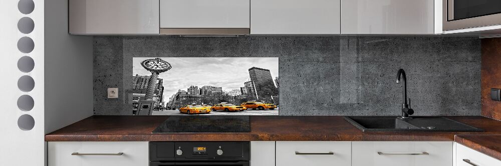 Cooker splashback New York taxis