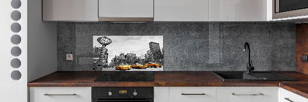 Cooker splashback New York taxis